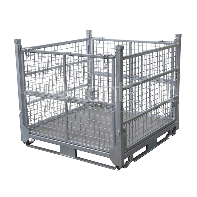 Galvanized Pallet Cage – Collapsible & Heavy Duty - Containit Solutions