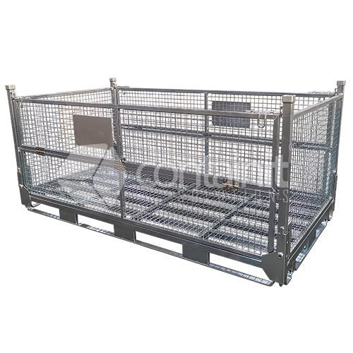 Double Collapsible Pallet Cage Full Height - Containit Solutions
