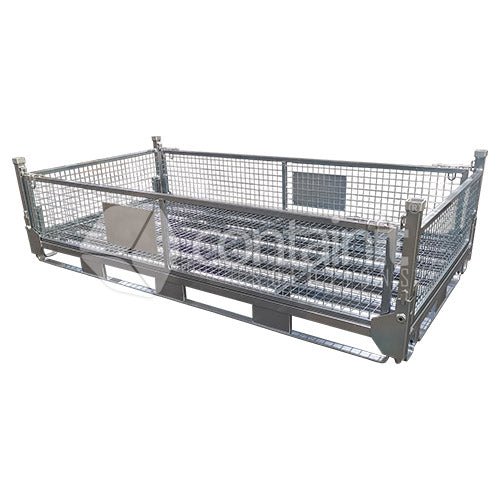 Double Collapsible Pallet Cage Half Height - Containit Solutions