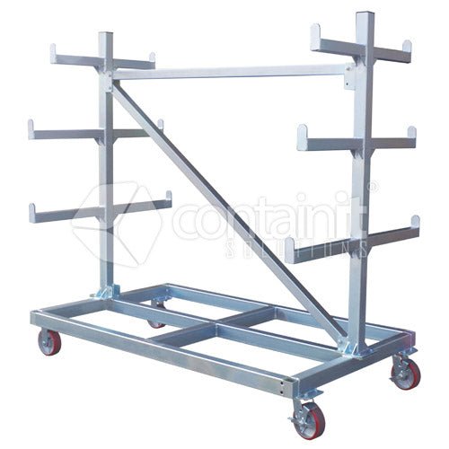 Post & Pipe Mobile Racks - Containit Solutions