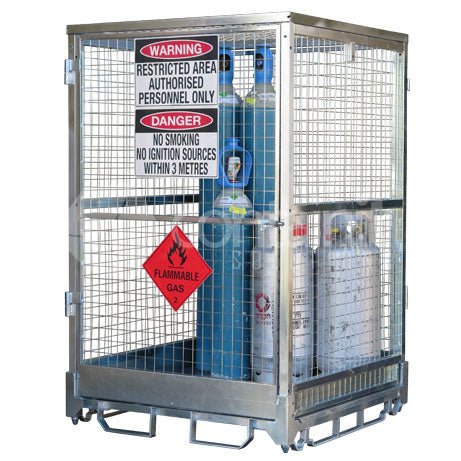 1800 Gas Cylinder Storage Cage - Containit Solutions