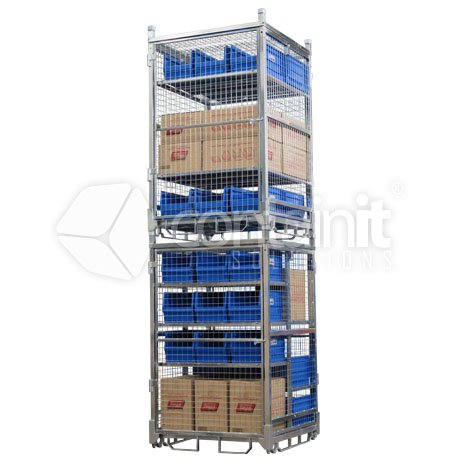 1800 Stackable Logistics & Storage Cage - Containit Solutions