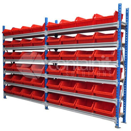 Storeman® 1800L Shelves with Wide Extra Heavy Duty Buckets - Starter Bay - Containit Solutions