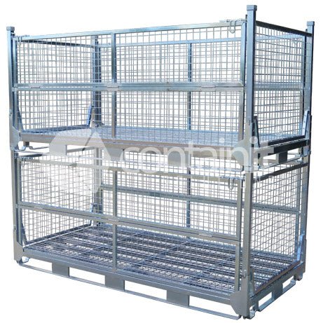 Double Size Full Height Collapsible Mesh Cage - Containit Solutions