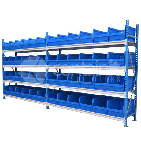 Storeman® Longspan Shelving with Large Buckets - Add-On Bay - Containit Solutions