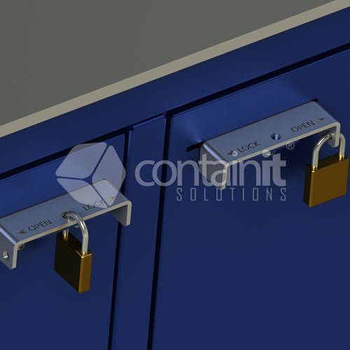 2.3m 5000kg Heavy Duty Workbench - 2.3m Workbench with Lockable Doors - Containit Solutions