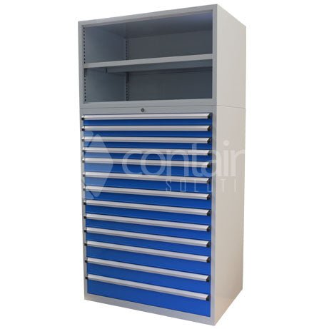2000mm Series Open Top Storeman® High Density Cabinets - 8 Drawer Cabinet - Type 2 - Containit Solutions