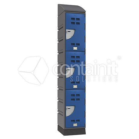 Heavy Duty Poly Lockers - 1 Door Small Locker - Containit Solutions