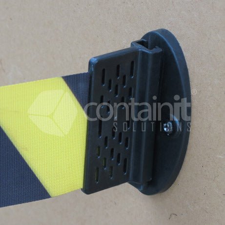 4.5 Wall Mount Retractable Belt Barrier - Containit Solutions