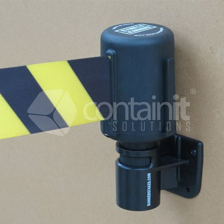 4.5 Wall Mount Retractable Belt Barrier - Containit Solutions