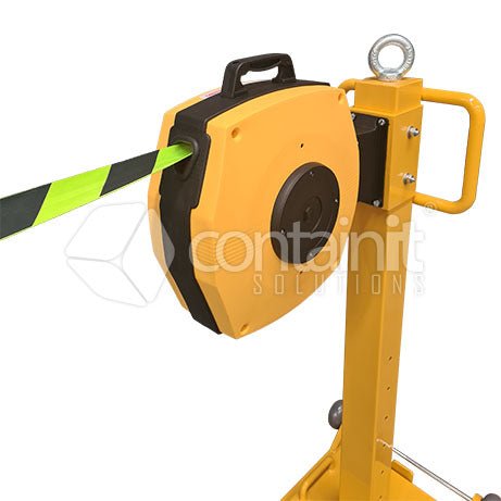 Heavy Duty Mobile Bollard for Retractable Belt Barriers - Containit Solutions