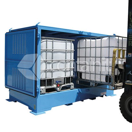 Outdoor Store for Class 3 Drums - 12 IBC Store - Containit Solutions
