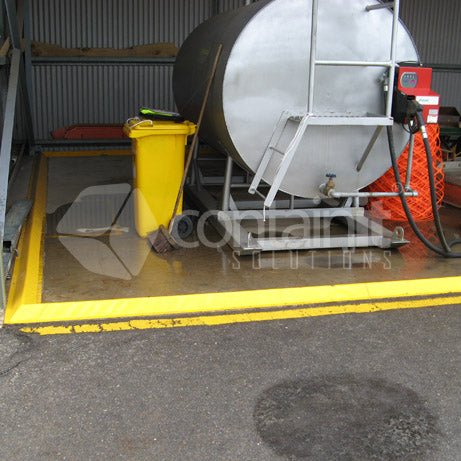 Flexible Drive Over Bunding - 2m Long x 50mm High Flexible Triangular Drive Over Bund - Containit Solutions