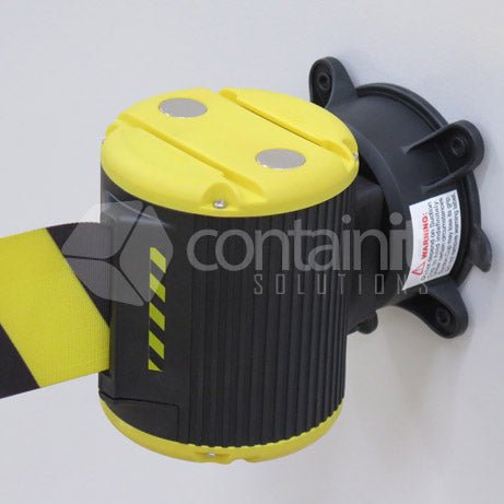 9m Magnetic/Suction Mount Retractable Belt Barrier - Containit Solutions