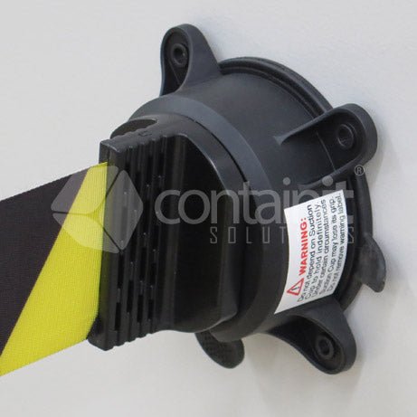 9m Magnetic/Suction Mount Retractable Belt Barrier - Containit Solutions