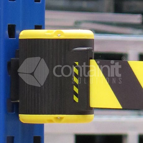 9m Magnetic/Suction Mount Retractable Belt Barrier - Containit Solutions