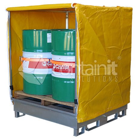 PVC Weathercover with Zips and Frame - Suits C4DBP-Z - Containit Solutions