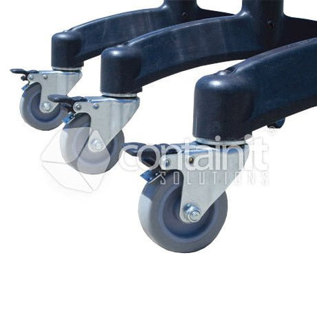 Multi-Purpose Expandable Barriers - Optional Locking Castor (1 unit per leg) - Containit Solutions