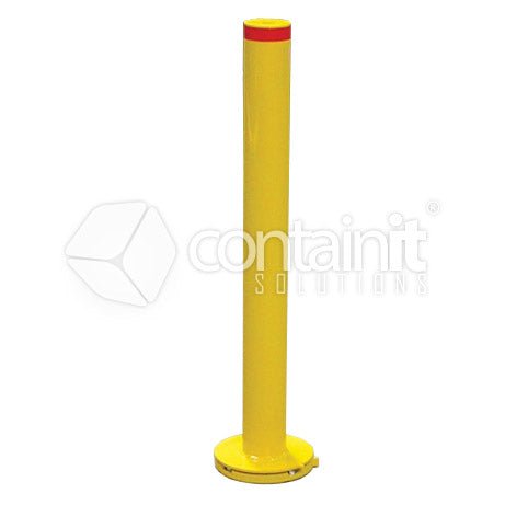 Removable Surface Mount Bollards - Removable Surface Mount Bollard with T-Lock - Containit Solutions