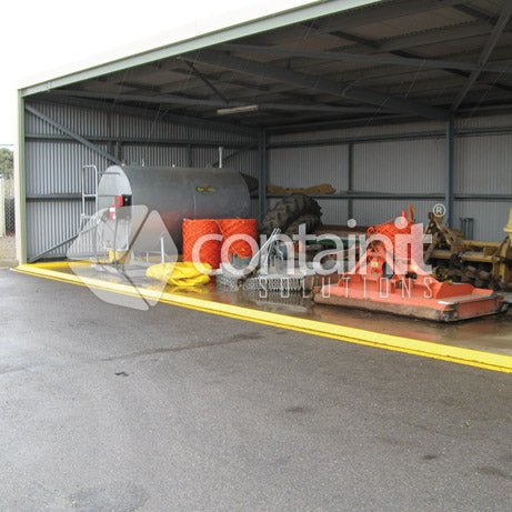 Flexible Drive Over Bunding - 2m Long x 50mm High Flexible Triangular Drive Over Bund - Containit Solutions