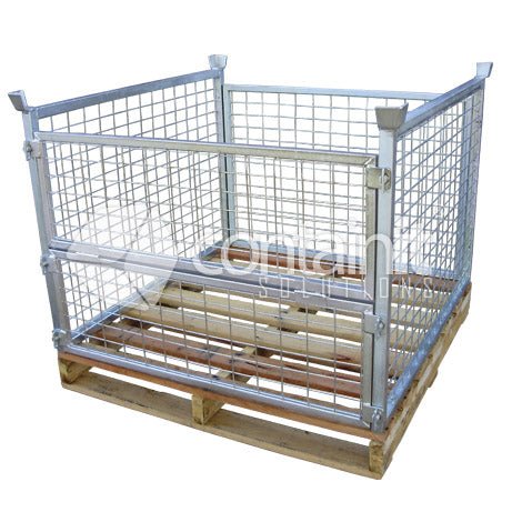 800mm High Easy Store Pallet Cage - Containit Solutions
