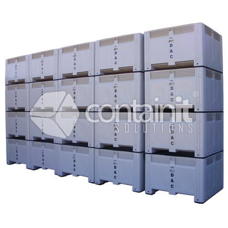Solid 780L Large Square Plastic Box - Containit Solutions