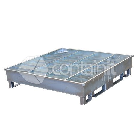 Pallet Racking Drum Bund Pallet - Zinc Plated - Containit Solutions