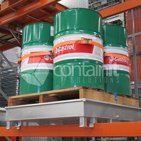 Pallet Racking Drum Bund Pallet - Zinc Plated - Containit Solutions