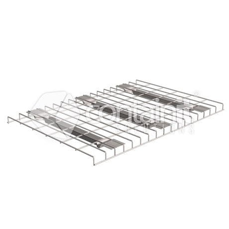 Wire Mesh Decks & Dividers to Suit Longspan - Mesh deck with 3 support channels (Fit 2 decks per 1800 x 600mm bay of Longspan) - Containit Solutions