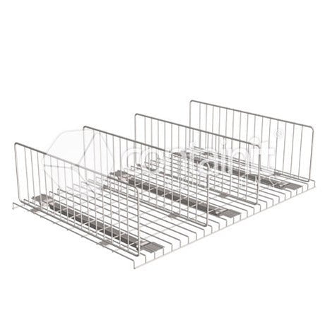 Wire Mesh Decks & Dividers to suit Pallet Racking - Wire Mesh Divider with Securing Clips - Containit Solutions