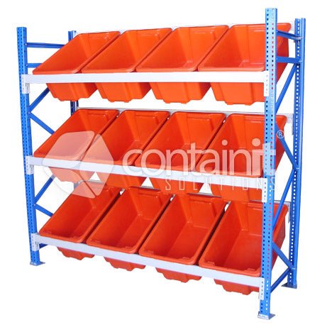 Stack & Nest Containers - 68L (645 x 413 x 397mm) - Containit Solutions