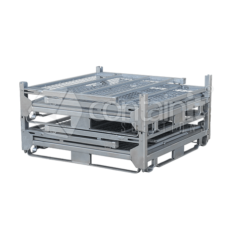 Galvanized Pallet Cage – Collapsible & Heavy Duty - Containit Solutions