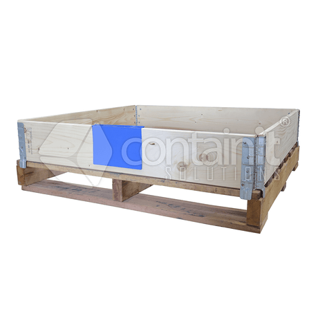 Timber Pallet Retainer Accessories - Blue Plastic A5 Manifest Sleeve - Containit Solutions