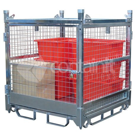 1285mm High Craneable Mesh Cage - Containit Solutions
