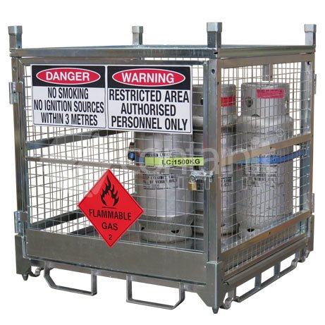 Gas Cylinder Transport Cages - 1285 Gas Cylinder Transport Cage - Containit Solutions