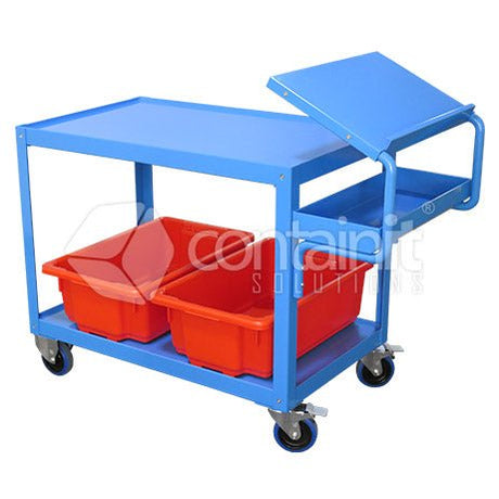 2 Tier Warehouse Trolley - Containit Solutions