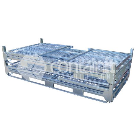 Double Size Full Height Collapsible Mesh Cage - Containit Solutions