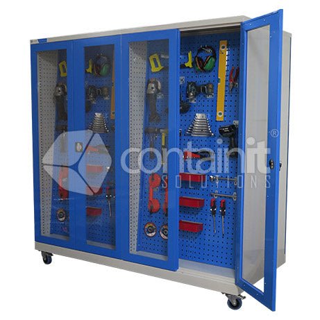 Storeman Flight Line Storage Cabinets - 2020 Double Sided Flight Line Cabinet - Containit Solutions