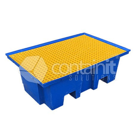 Bunding for 2 x 205L Drums - Polyethylene - Containit Solutions