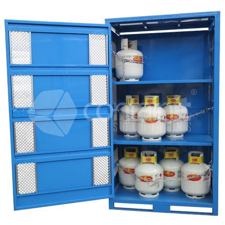 Premium 9kg LPG Gas Cylinder Storage Cage - Containit Solutions