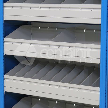 Storeman® Easy Rack Nut and Bolt Storage Shelving - Starter Bay – Bolt Rack with 30 Compartments - Containit Solutions