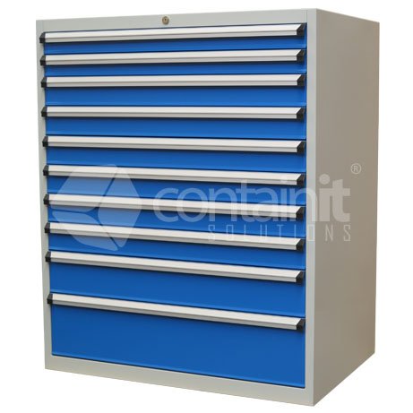 1225mm Series Storeman® High Density Cabinets - 10 Drawer Cabinet - Containit Solutions