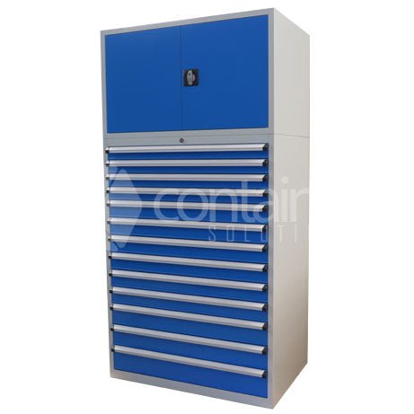 2000mm Series Metal Door Storeman® High Density Cabinets - 13 Drawer Cabinet - Containit Solutions