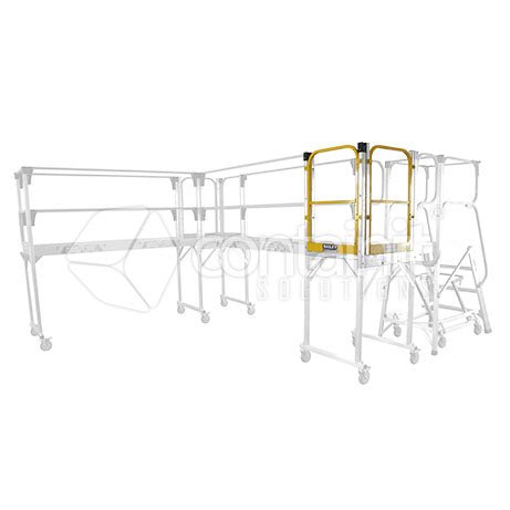 Modular Access Platform System - Modular Access System Addon Platform (includes handrail kit) - Containit Solutions