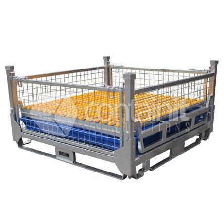 Battery Storage & Handling Cages - Bunded Battery Storage & Handling Cage - Containit Solutions