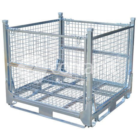 Full Height Collapsible Mesh Storage Cage - Containit Solutions