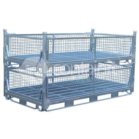 Double Size Half Height Collapsible Mesh Cage - Containit Solutions