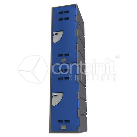 Heavy Duty Poly Lockers - 2 Door Locker - Containit Solutions