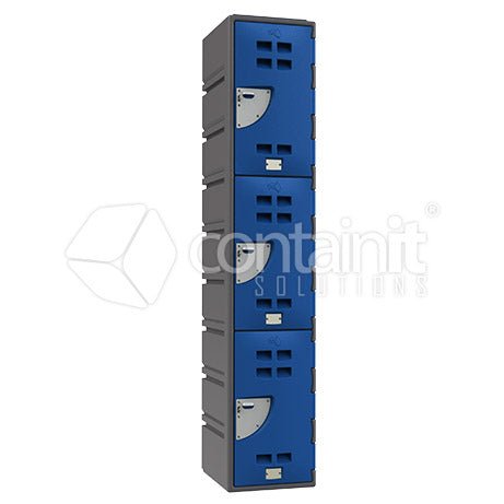 Heavy Duty Poly Lockers - 1 Door Small Locker - Containit Solutions