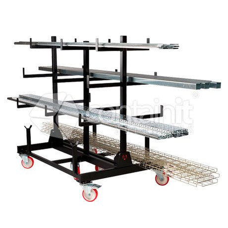 Post & Pipe Mobile Racks - 1 tonne capacity mobile rack - Containit Solutions